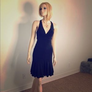 Bebe Black LBD Ladies Dress Halter XS